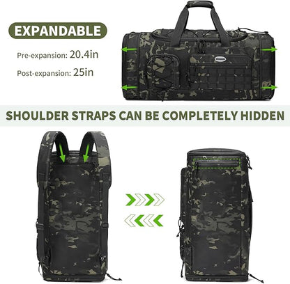 Bosstin Gym Bag for Men & Women,45L Travel Duffle Sports Duffel Bag Gym Weekender Overnight