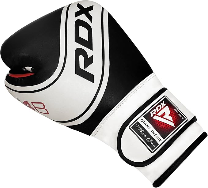 RDX Kids Boxing Gloves, 6oz 4oz Junior Training Mitts, Maya Hide Leather Ventilated Palm, Muay Thai