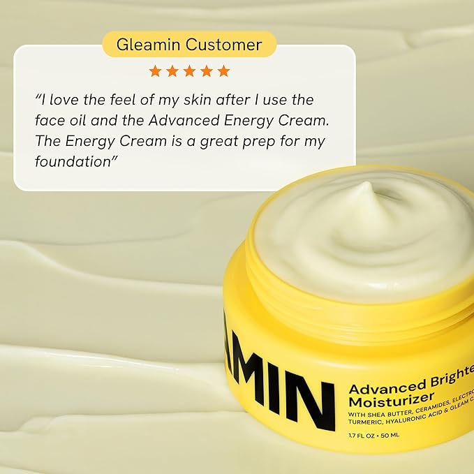 Gleamin Advanced Brightening Face Moisturizer - Face Cream for Women & Men with Vitamin C