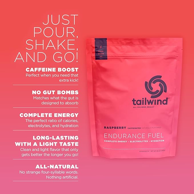 Tailwind Nutrition Endurance Fuel, Carbohydrate & Electrolyte Sports Drink Mix Powder, Gluten-Free