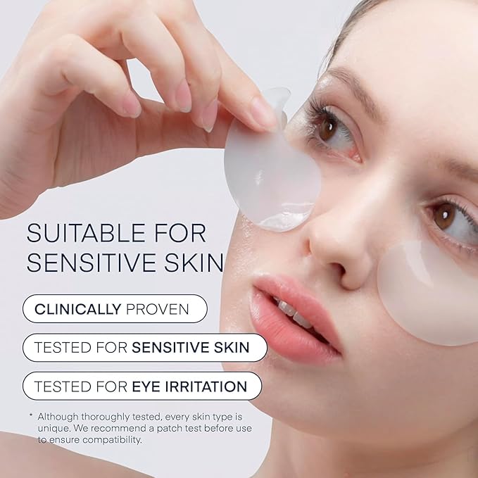 TEREZ & HONOR Eye Patches Set: Korean Hydrogel Eye Masks, 3 Pack (x 60 Pcs) with Caffeine, Collagen