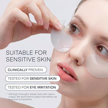 TEREZ & HONOR Eye Patches Set: Korean Hydrogel Eye Masks, 3 Pack (x 60 Pcs) with Caffeine, Collagen