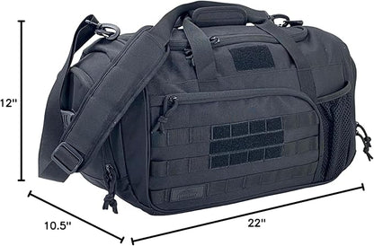 APRlLBAY 43L Large Capacity Military Duffel Bag - Tactical Gym Bag/Weekender for Men & Women (Jet