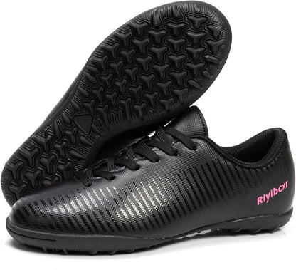 Women Soccer Cleats Lace-Up Turf Football Shoes Indoor Outdoor Low-Top Fustal Soccer Training