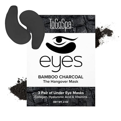 ToGoSpa, Bamboo Charcoal Under Eye Repair Mask, Collagen Under Eye Patches, Enriched With Ale Vera
