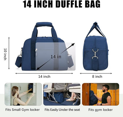 SeaRock 14 inch Small Gym Bag, Mini Duffel Bag for Women & Men, Carry On Lightweight for Travel
