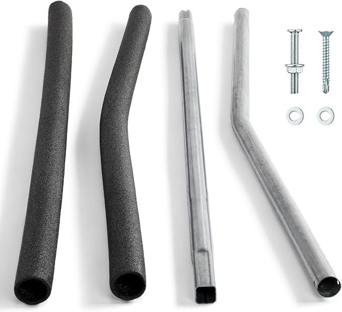 Blulu Trampolines Single Enclosure Pole Set Trampoline Replacement Parts Upper and Lower Enclosure