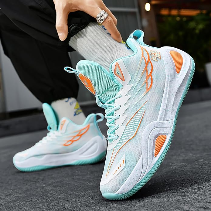 High Top Womens Mens Basketball Shoes Breathable Non Slip Outdoor Sneakers Comfortable Fashion