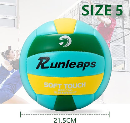 Beach Volleyball Official Size 5 Soft Waterproof Volleyball Sand Sports PU Ball for Indoor