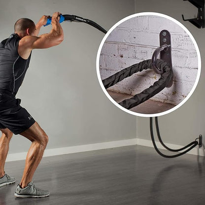 GSE Games & Sports Expert Gym Battle Rope, Heavy-Duty Workout Ropes for Indoor & Outdoor Workout