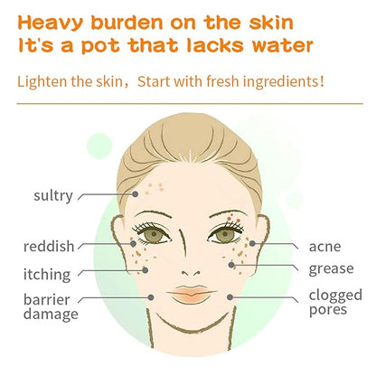 24 Pack Sheet Face Masks Skincare for All Skin Types, Hydrating Face Mask Beauty Suitable for