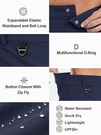 NORTHYARD Men's Cargo Hiking Shorts 9" Lightweight Outdoor Tactical Work Camping Sport Golf Casual