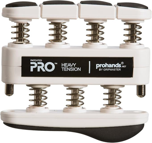 PRO Hand Exerciser, Finger Exerciser (Hand Grip Strengthener), Spring-Loaded, Finger-Piston System