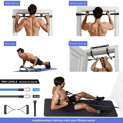 ALLY PEAKS Pull Up Bar Thickened Steel Pipe Super Heavy Duty Steel Frame Upper Workout Bar|