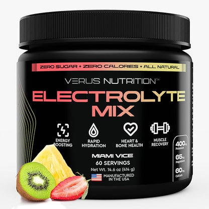 Electrolytes Powder No Sugar- Zero Calorie Hydration Powder | Sugar Free Electrolytes for Fasting