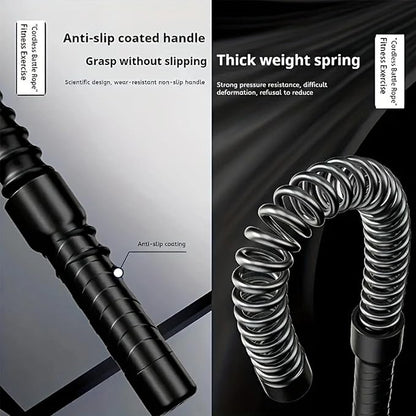 2pcs Ropeless Battle Ropes for Home Gym, Lightweight Battle Rope for Fitness Beginners, Durable