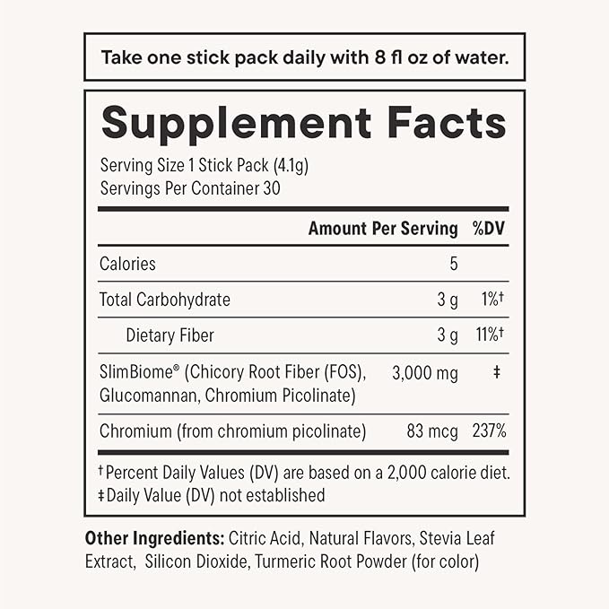 Daily Nouri FeelFull Prebiotic Fiber Drink Mix | Supports Natural Fullness, Appetite & Cravings