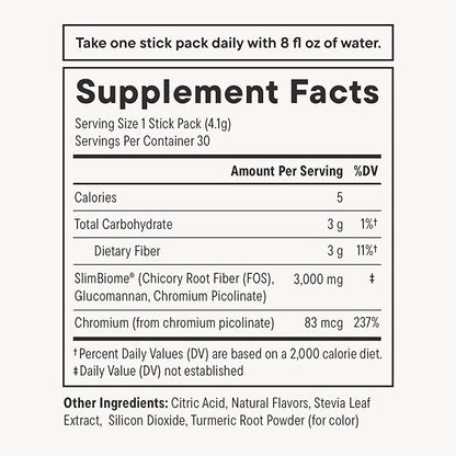 Daily Nouri FeelFull Prebiotic Fiber Drink Mix | Supports Natural Fullness, Appetite & Cravings