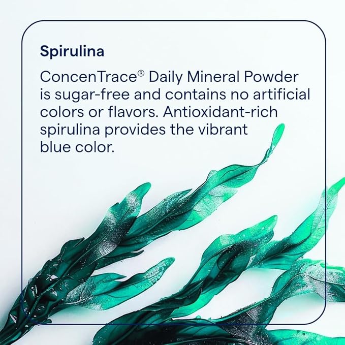 Trace Minerals ConcenTrace Daily Mineral Powder - Supports Energy, Digestion, Bone Health - 70+