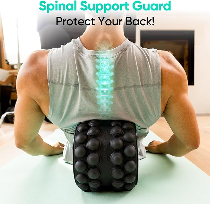 FitBeast Back Roller, Back Wheel Foam Roller - Targeted Muscle Roller for Deep Tissue Massage, Back