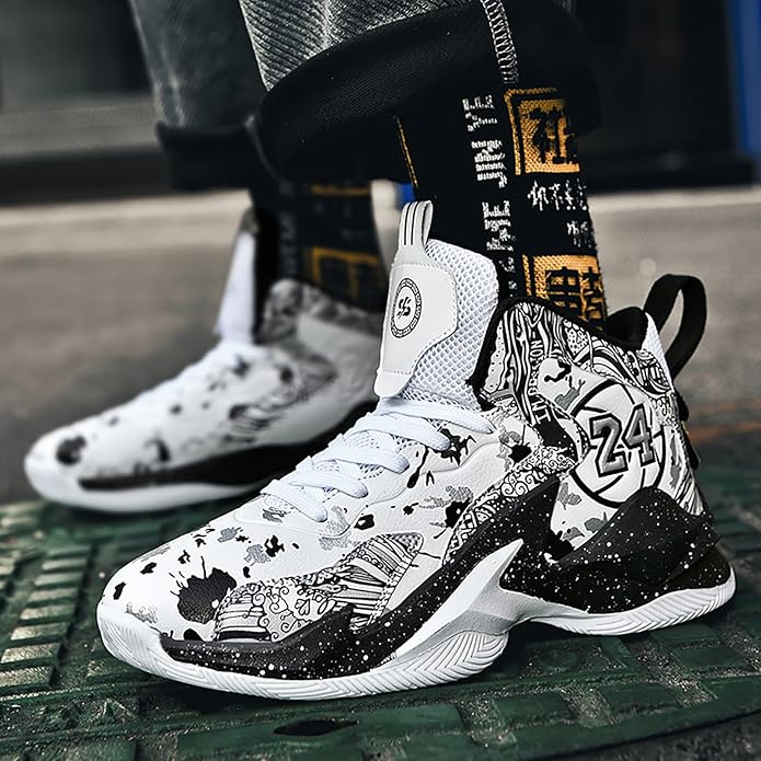 Boys Basketball Shoes Breathable Indoor Athletic Shoes Youth Outdoor Fashion Sneakers Comfortable