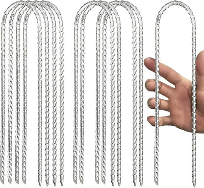 12" Trampoline Stakes Anchors high Wind u Stake for Ground Anchors Heavy Duty Trampoline Anchor