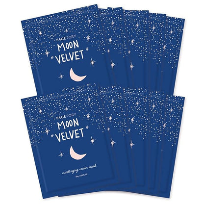 FACETORY FaceMasks Mask Skin Care ??MOON VELVET Face Masks Skin Care with Sodium Hyaluronate & Shea