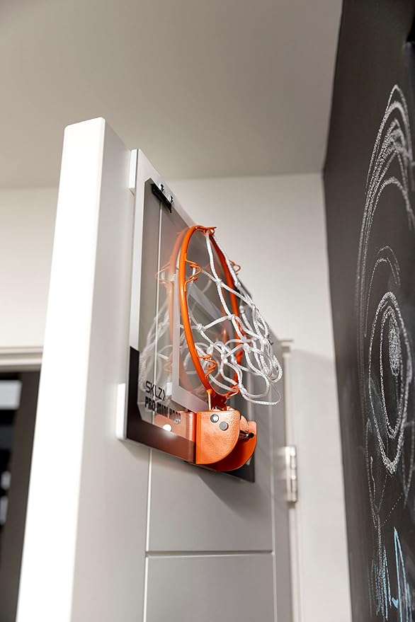 SKLZ Pro Mini Indoor Basketball Hoop - Over The Door ??Portable - Great For Home, Dorms, Offices