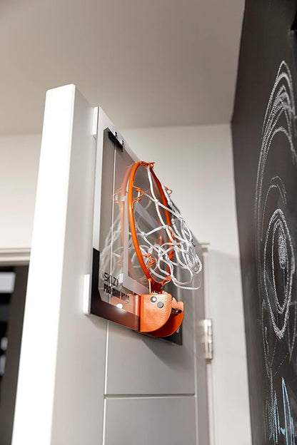 SKLZ Pro Mini Indoor Basketball Hoop - Over The Door ??Portable - Great For Home, Dorms, Offices