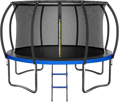 Trampoline 8FT 10FT 12FT 14FT 16FT, Outdoor Trampolines for Kids and Adults, Recreational