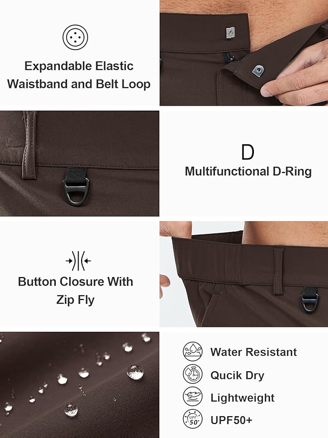 NORTHYARD Men's Cargo Hiking Shorts 9" Lightweight Outdoor Tactical Work Camping Sport Golf Casual