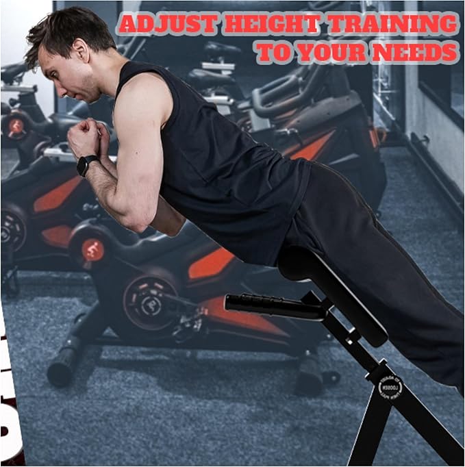 Roman Chair,Back Extension Bench,Multi Functional Ab Bench, Hyperextension Bench Abdominal