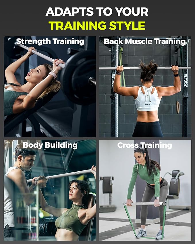 DASKING 4ft/4.9ft Barbell, 2-Inch Olympic Detachable Bar, Portable Strength Training Bar for