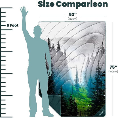 Rumpl Original Puffy Blanket - Warm, Water-Resistant Camping Blanket with 100% Recycled Synthetic