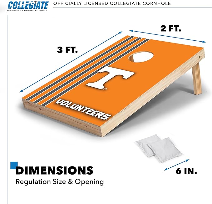 2' x 3' Solid Wood Cornhole Set with Direct Print HD Team Graphics – Great Gift for Any NCAA Fan!