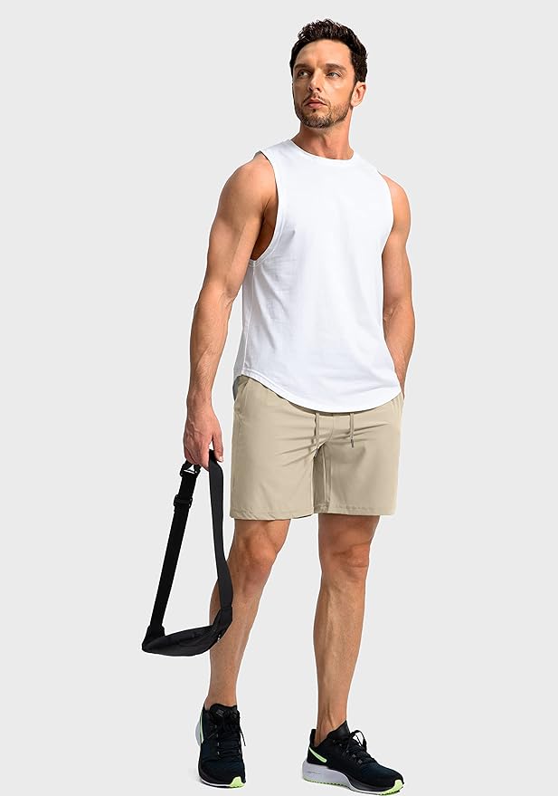 Men's Running Shorts with Zipper Pockets 9 Inch/ 7 Inch / 5 Inch Lightweight Quick Dry Gym Workout