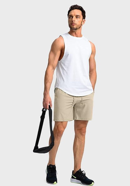 Men's Running Shorts with Zipper Pockets 9 Inch/ 7 Inch / 5 Inch Lightweight Quick Dry Gym Workout