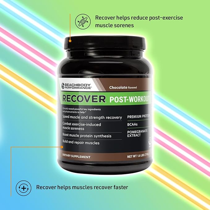 BODi Recover Plant-Based Protein Powder Blend??Post-Workout Chocolate Plant-Based Supplement for