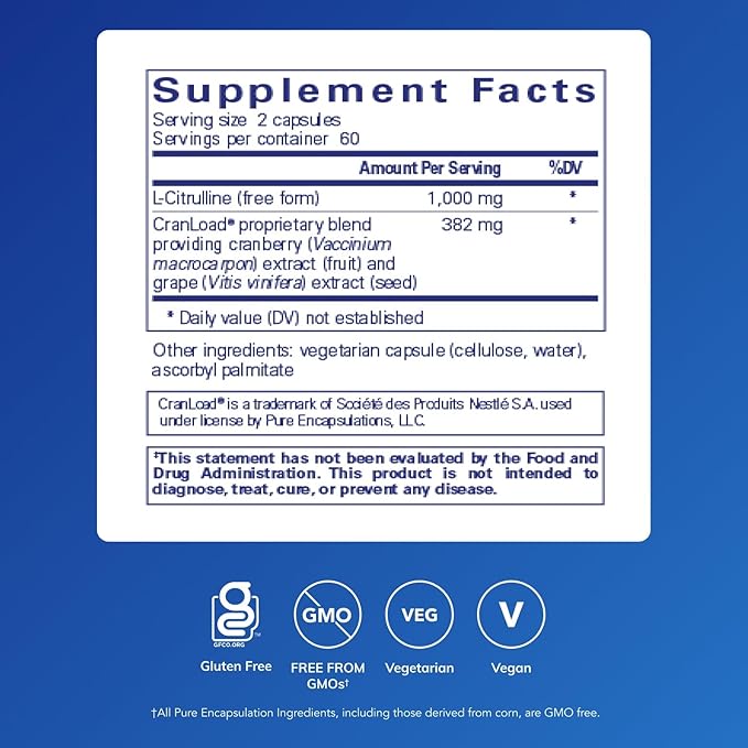 Pure Encapsulations Nitric Oxide Ultra (Capsules) - Supplement Supports Nitric Oxide Production