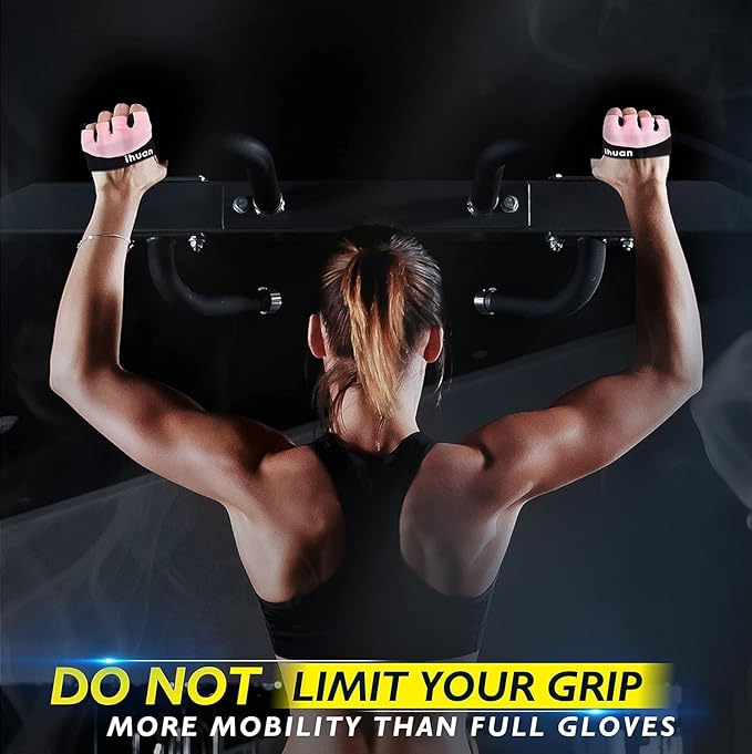 ihuan New Weight Lifting Gym Workout Gloves Men & Women, Great for Weightlifting, Exercise