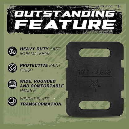 Yes4All Adjustable Ruck Weight with Straps for Rucking, Swings, Squat & Strength Training
