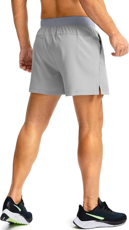 Men's Running Shorts with Zipper Pockets 9 Inch/ 7 Inch / 5 Inch Lightweight Quick Dry Gym Workout