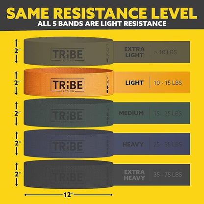 Fabric Resistance Bands for Working Out - Booty Bands for Women and Men - Exercise Bands Resistance