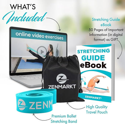 Zenmarkt Ballet Stretch Bands for Flexibility and Strength - Stretch Bands Ideal to Have as Dance