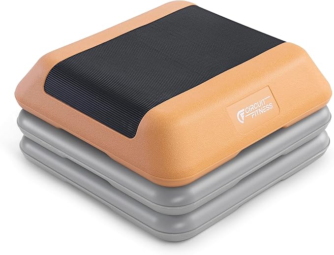 Circuit Fitness by Marcy 16 x 16 inches Adjustable Height Aerobic Step Platform with Adjustable