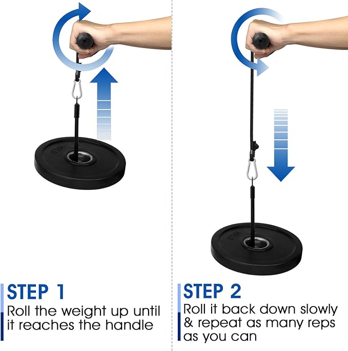 Yes4All Wrist and Forearm Blaster - Wrist Roller & Forearm Roller for Training, Workout - Wrist/Arm