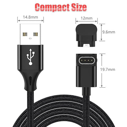 AGVEE 3.3ft Charger for Garmin Watch, L-Shape Charging Cable for Fenix, Forerunner, Vivoactive