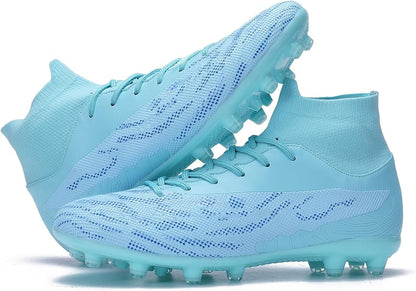 Soccer Cleats for Mens Womens Football Shoes Turf Soccer Shoes Indoor/Outdoor High-top Football