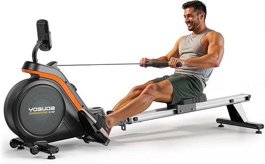 YOSUDA Magnetic/Water Rowing Machine for Home - Rower Machine Use with Bluetooth, App Supported