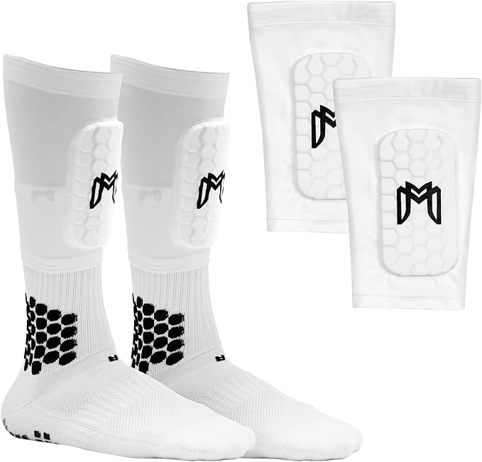 Mini Shin Guards Soccer – Built in Shin Pad Sleeves for Mens, Women, Teens - Small Shin Guards